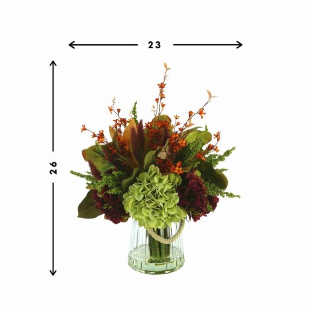 32" Fall Wreath with Thistle, Queen Anne's Lace and Berries - Image 2