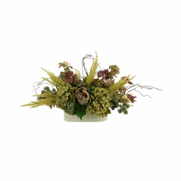 Fall Arrangement with Hydrangeas, Pampas and Proteas