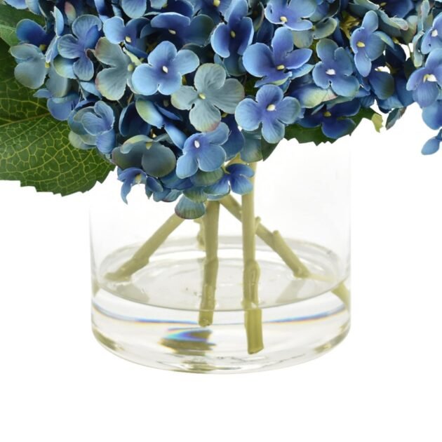 Dark blue hydrangea  in  vase - Image 4