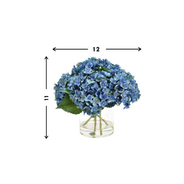 Dark blue hydrangea  in  vase - Image 3