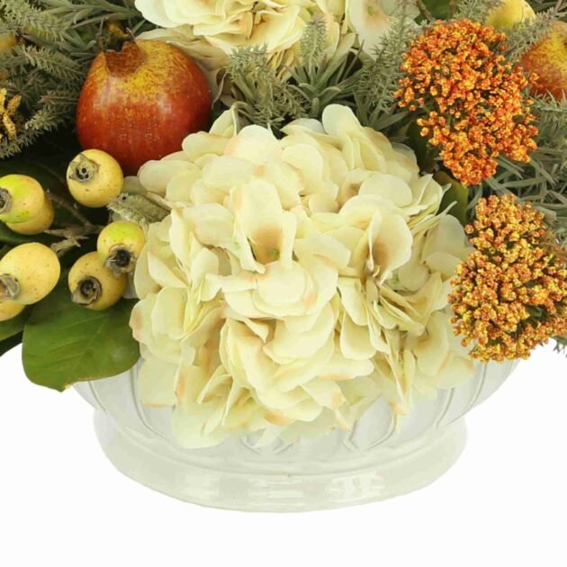 Hydrangea, Pampas and Astilbe Arrangement in a Ceramic Vase - Image 6