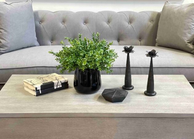 Boxwood Arrangement in a Glass Vase - Image 2