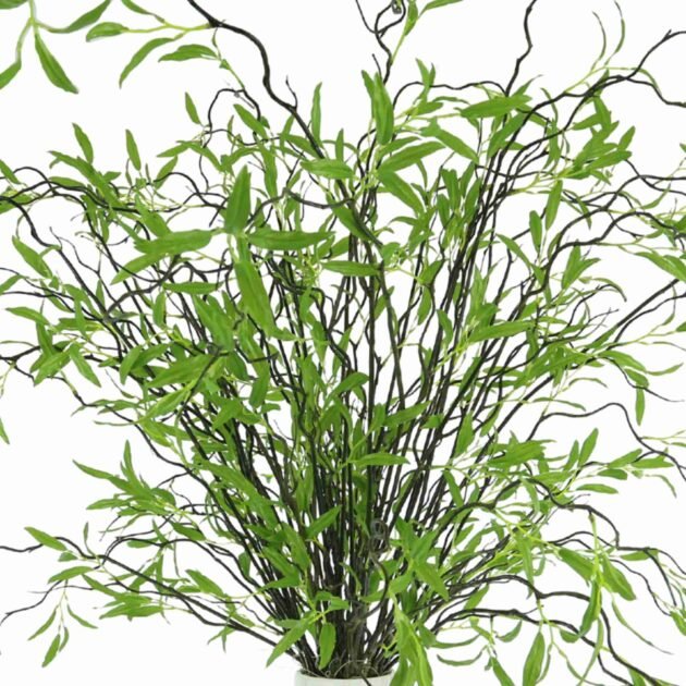 Willow Arrangement in a Tall Marble Vase - Image 4