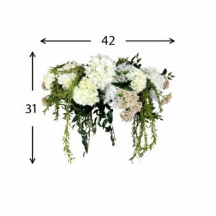 Hydrangea and Sedum Chandelier - Image 4