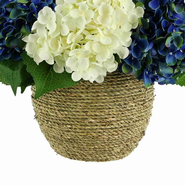 Hydrangea Arrangement in Rope Pot - Image 2
