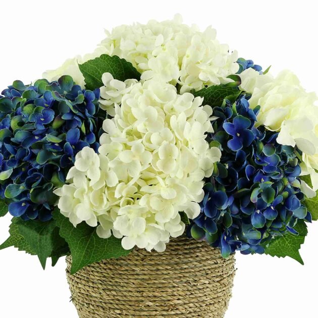 Hydrangea Arrangement in Rope Pot - Image 3