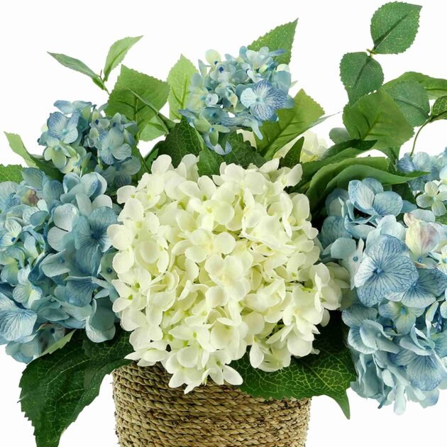 Hydrangea Arrangement in Rope Pot - Image 2