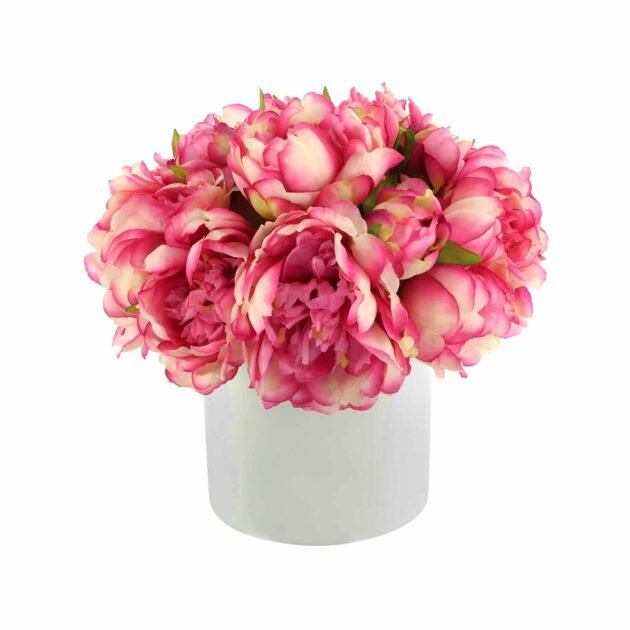 Peony Arrangement in a Fiberstone Pot