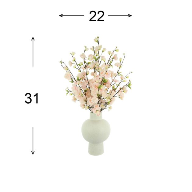 Organic Modern Cherry Blossom Arrangement - Image 4