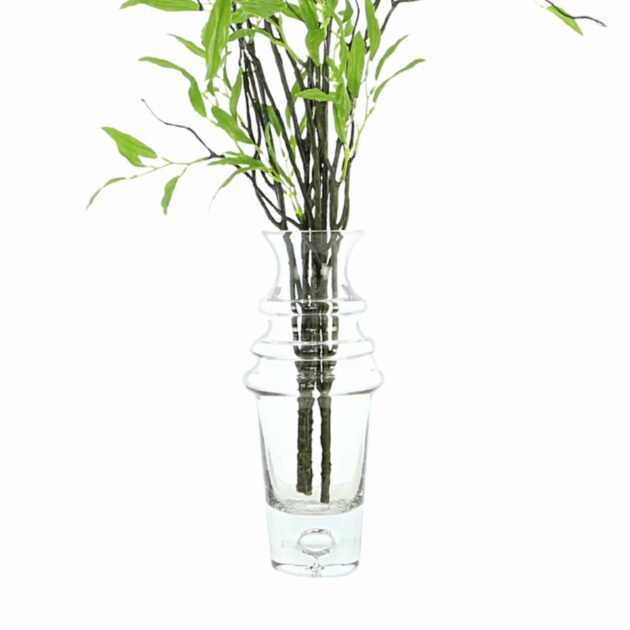 Willow Branch Arranged in Tall Glass Vase - Image 5