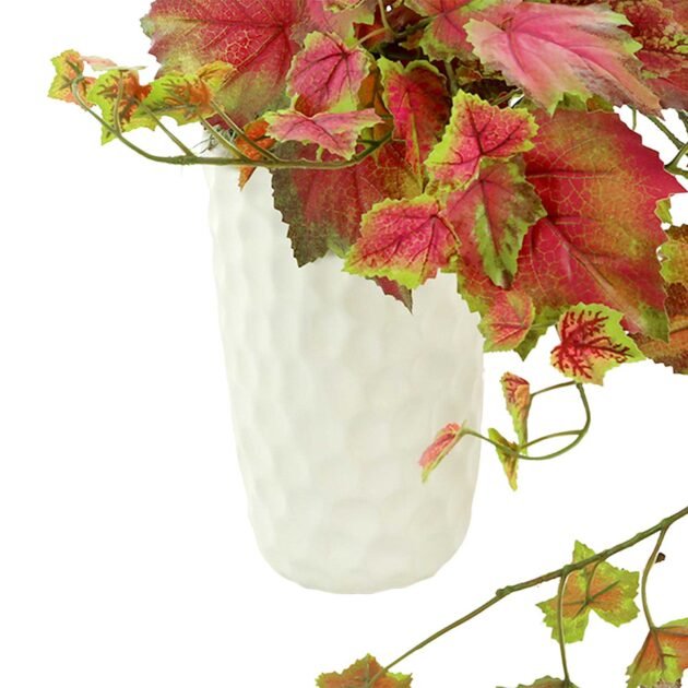 Red Ivy Arrangement in Ceramic Vase - Image 3