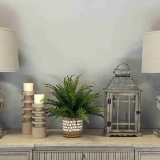 Green Ferns in Decorative Pot - Image 2