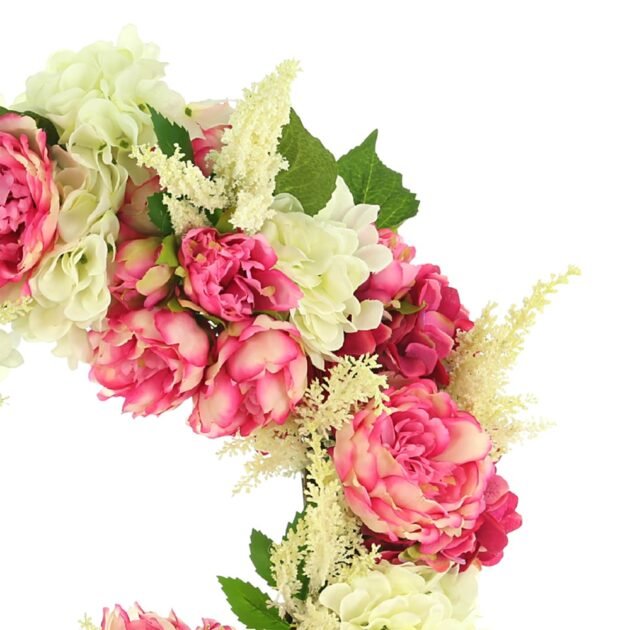 Peony, Hydrangea and Astilbe Wreath - Image 2