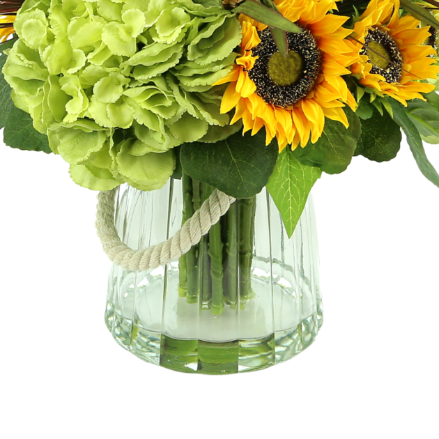 Sunflower, hydrangea, and wheat - Image 3