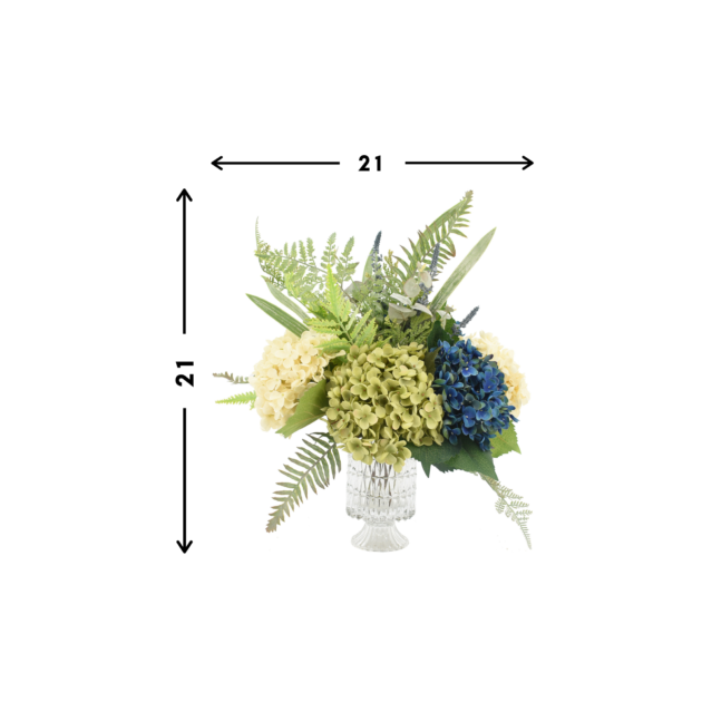 Assorted Hydrangea in  Vase - Image 3