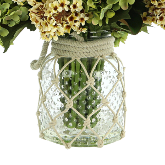 Hydrangeas, Lilac and Pampas in Vase - Image 4