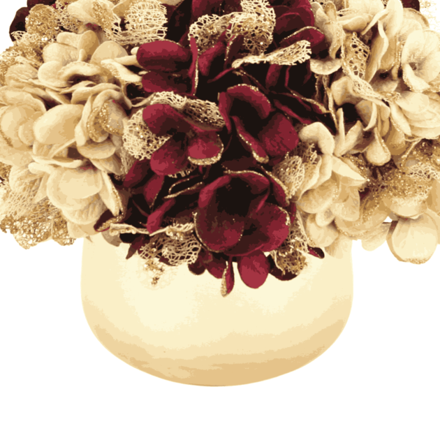 Assorted Glitter Hydrangea Holiday Arrangement - Image 5