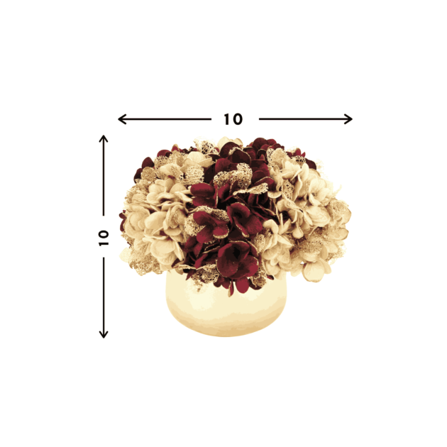 Assorted Glitter Hydrangea Holiday Arrangement - Image 3