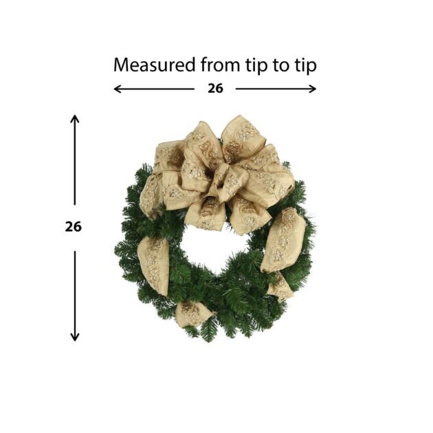 27" Christmas Holiday Wreath with Hydrangeas, Berries and Bows