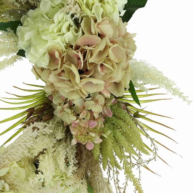 23" Hydrangea, Pampas and Astilbe Wreath - Image 3