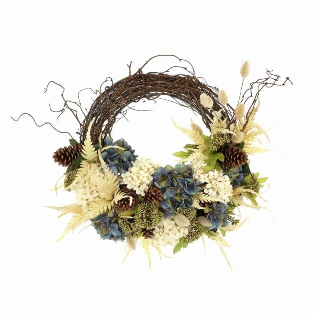 23" Queen Anne's Lace and Fern Wreath