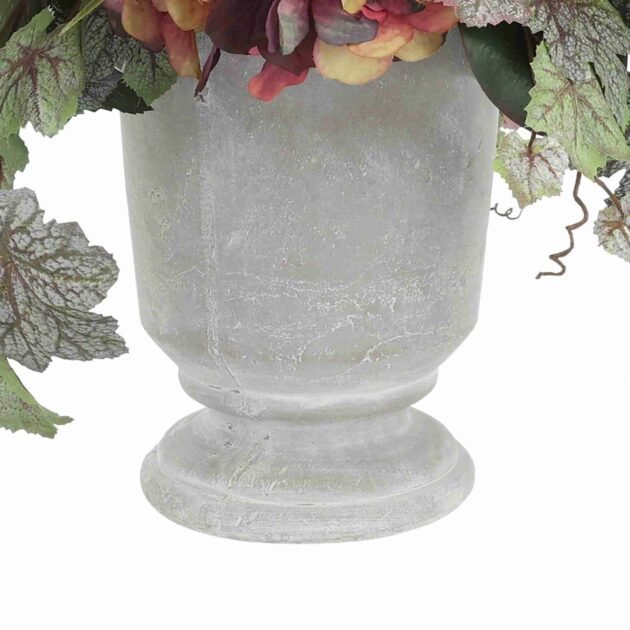 Pomegranate and Ivy Arranged in Stone Pot - Image 4